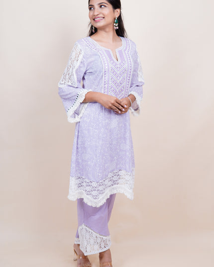 Noor Jahan Lavender Co-ord Set