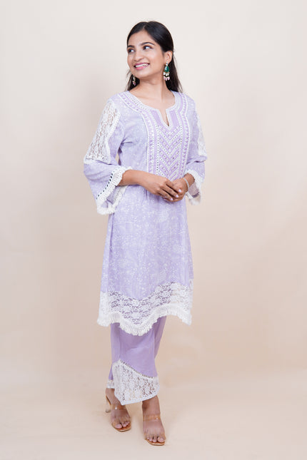 Noor Jahan Lavender Co-ord Set