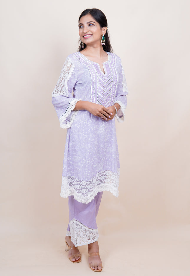 Noor Jahan Lavender Co-ord Set