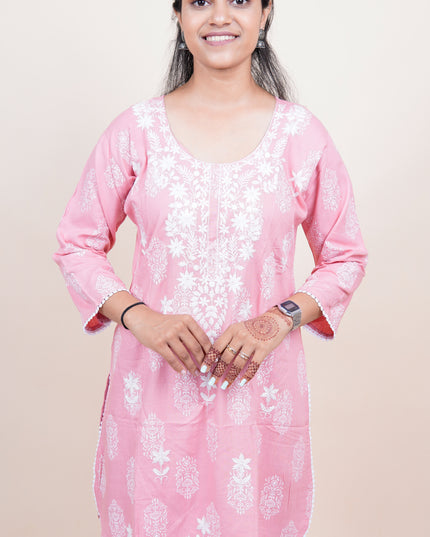 Lucknowi Pink Co-ord Set