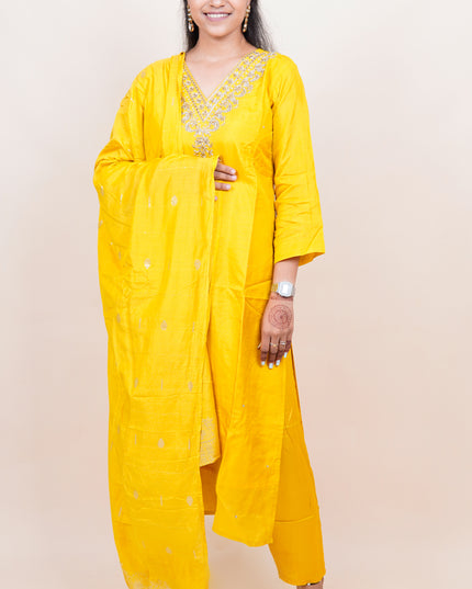 Zardozi Mustard 3 Piece Set