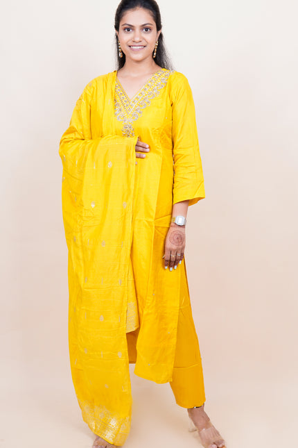 Zardozi Mustard 3 Piece Set