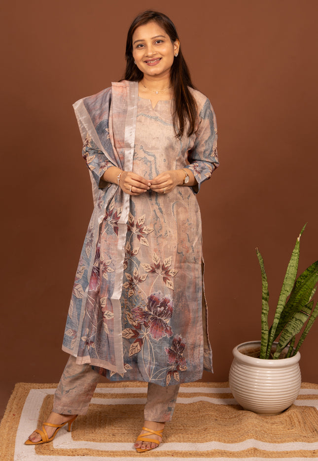 Earthy Linen Suit Set