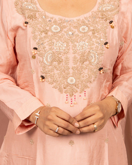 Anamika Peach Suit Set