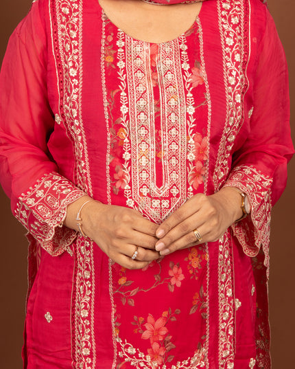 Pink Sitara Thread Suit Set