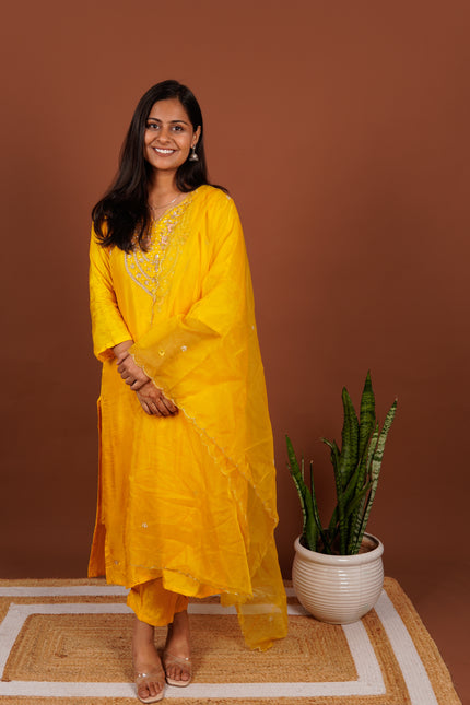 Mustard Charm 3 Piece Suit