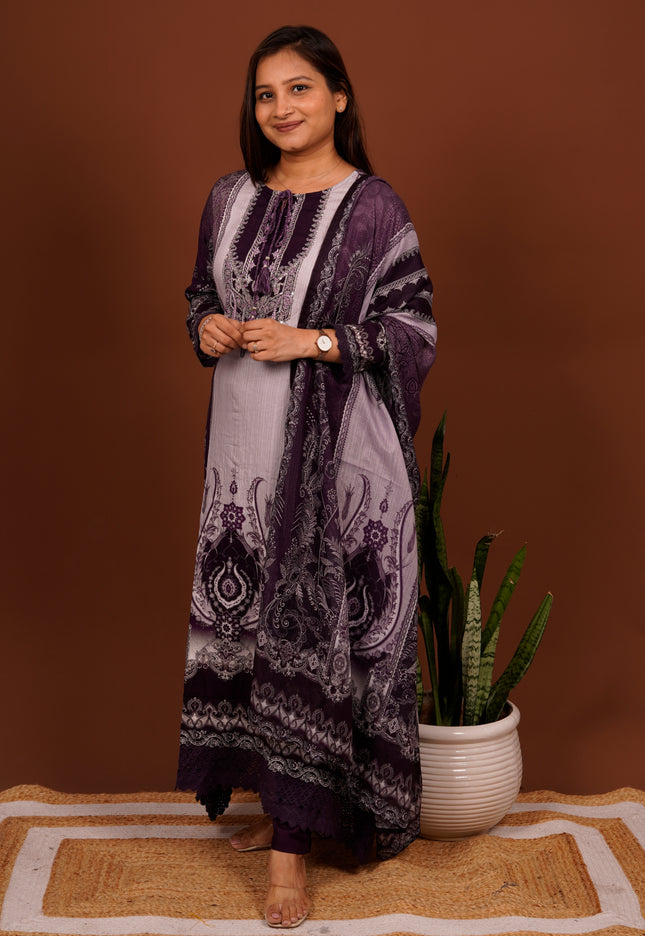 Karachi Violet Suit Set