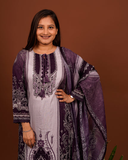 Karachi Violet Suit Set