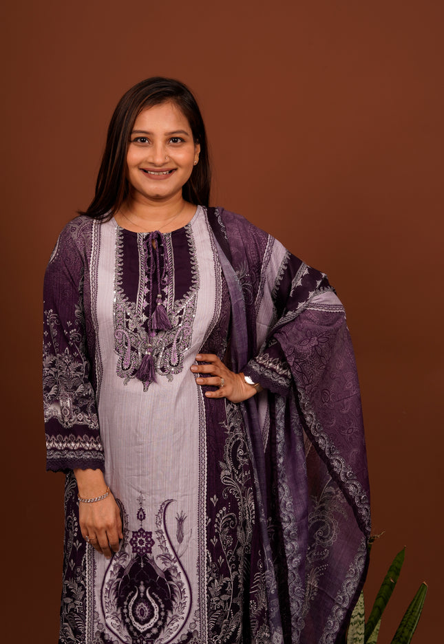 Karachi Violet Suit Set