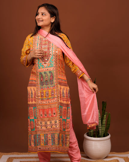 Sabya Peach Suit Set