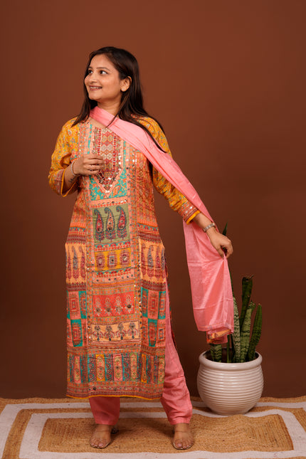 Sabya Peach Suit Set