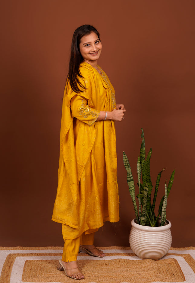 Yellow Vintage Suit Set