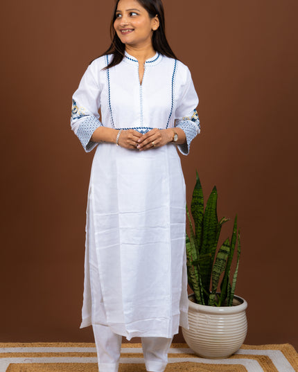 Azure Whisper Kurta Pant Set