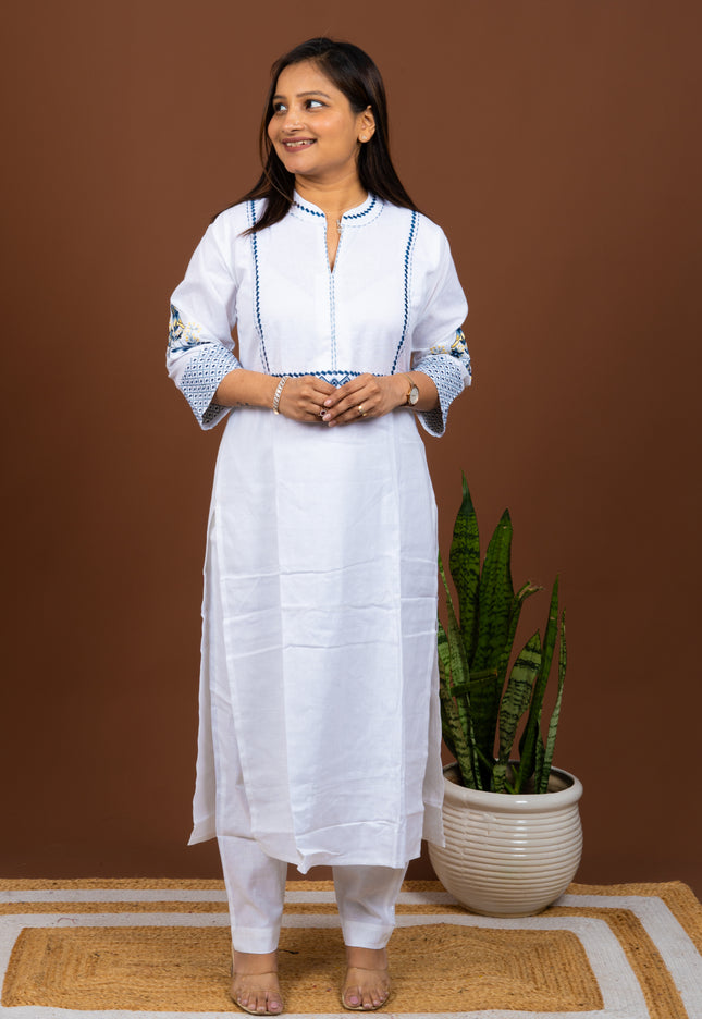 Azure Whisper Kurta Pant Set