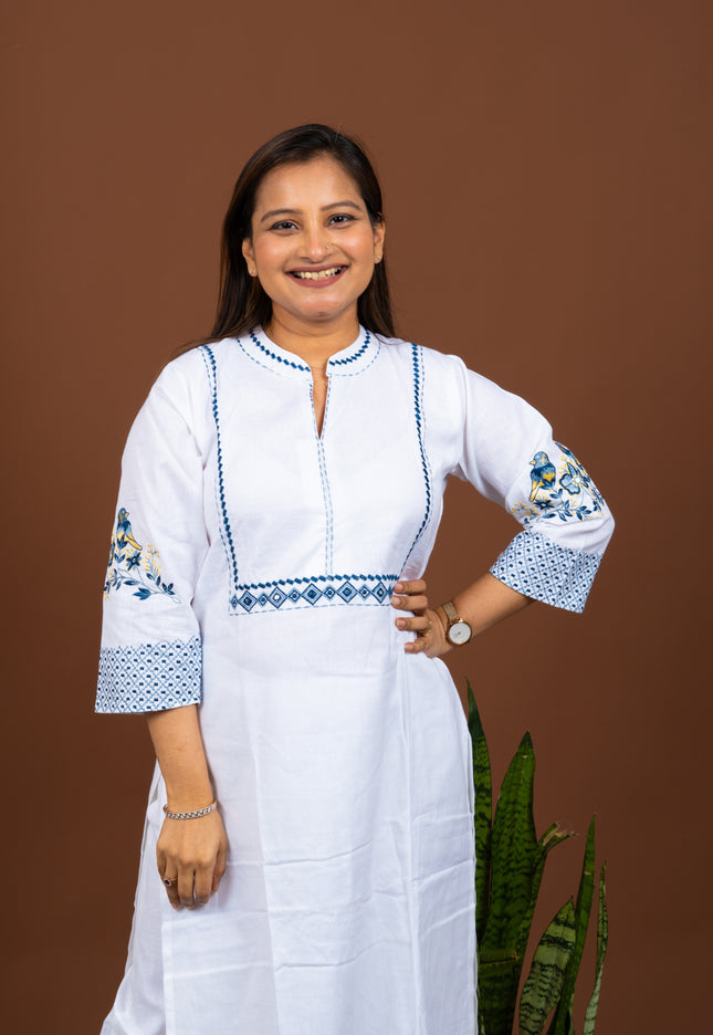 Azure Whisper Kurta Pant Set