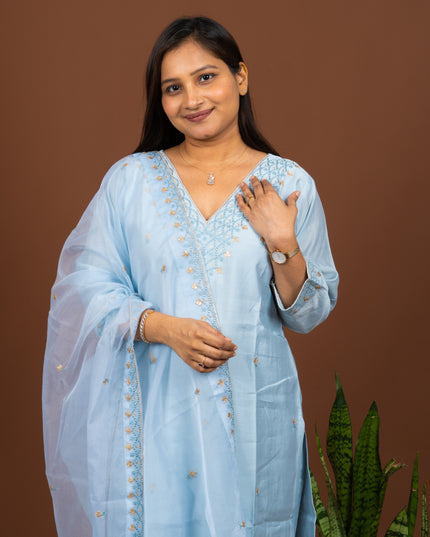 Blue Ethnic Suit Set