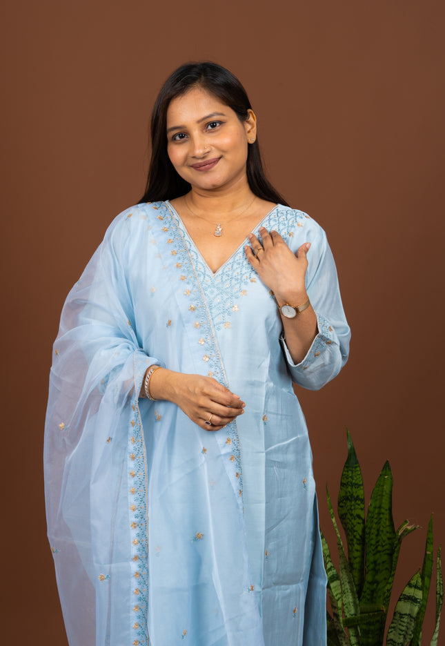 Blue Ethnic Suit Set