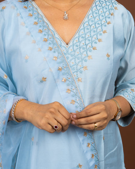 Blue Ethnic Suit Set