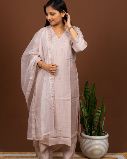 Mauve Ethnic Suit Set