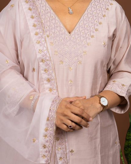 Mauve Ethnic Suit Set