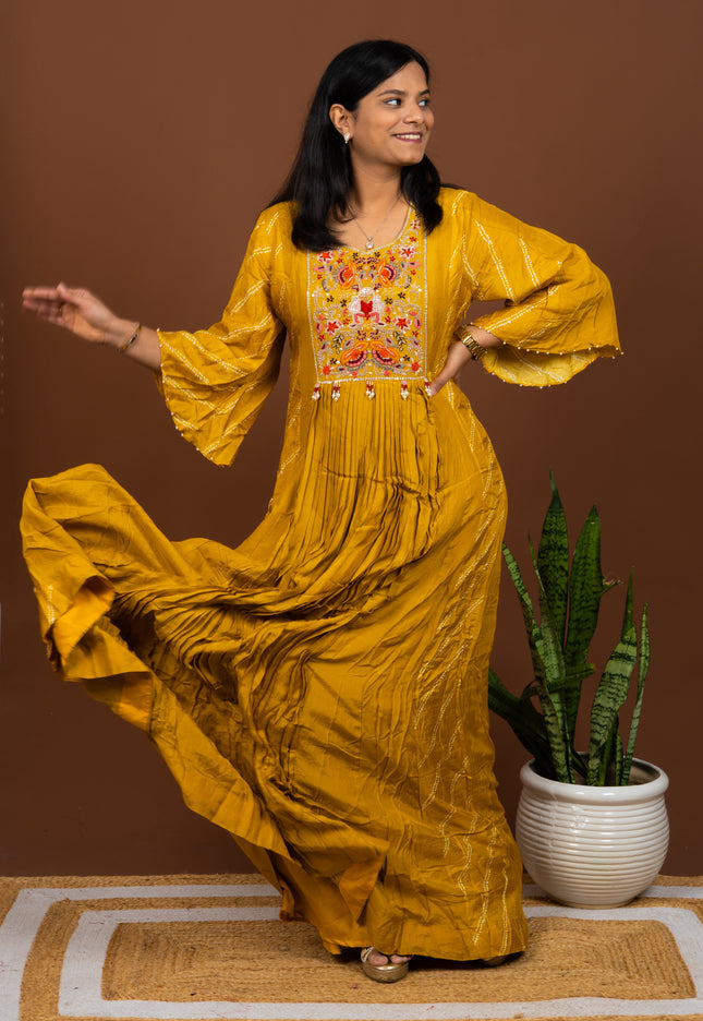 Mustard Glow Gown