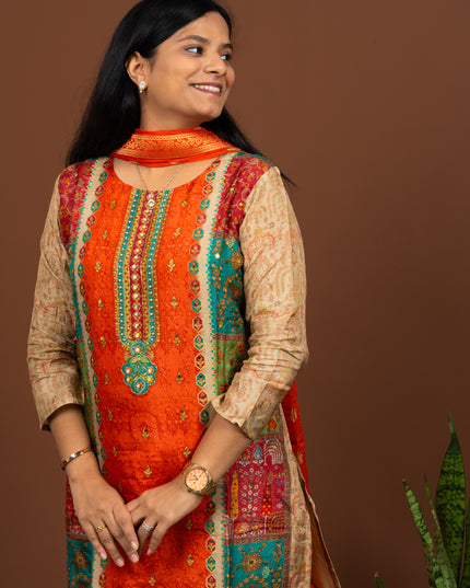 Saffron Sabya Suit Set